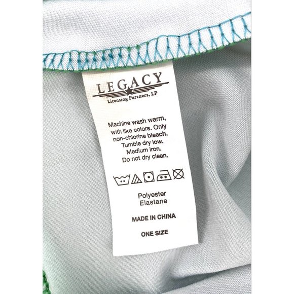 Halloween Neck Gaiter Face Mask Green Monster Mouth Scary Teeth Cloth One Size - Picture 6 of 7